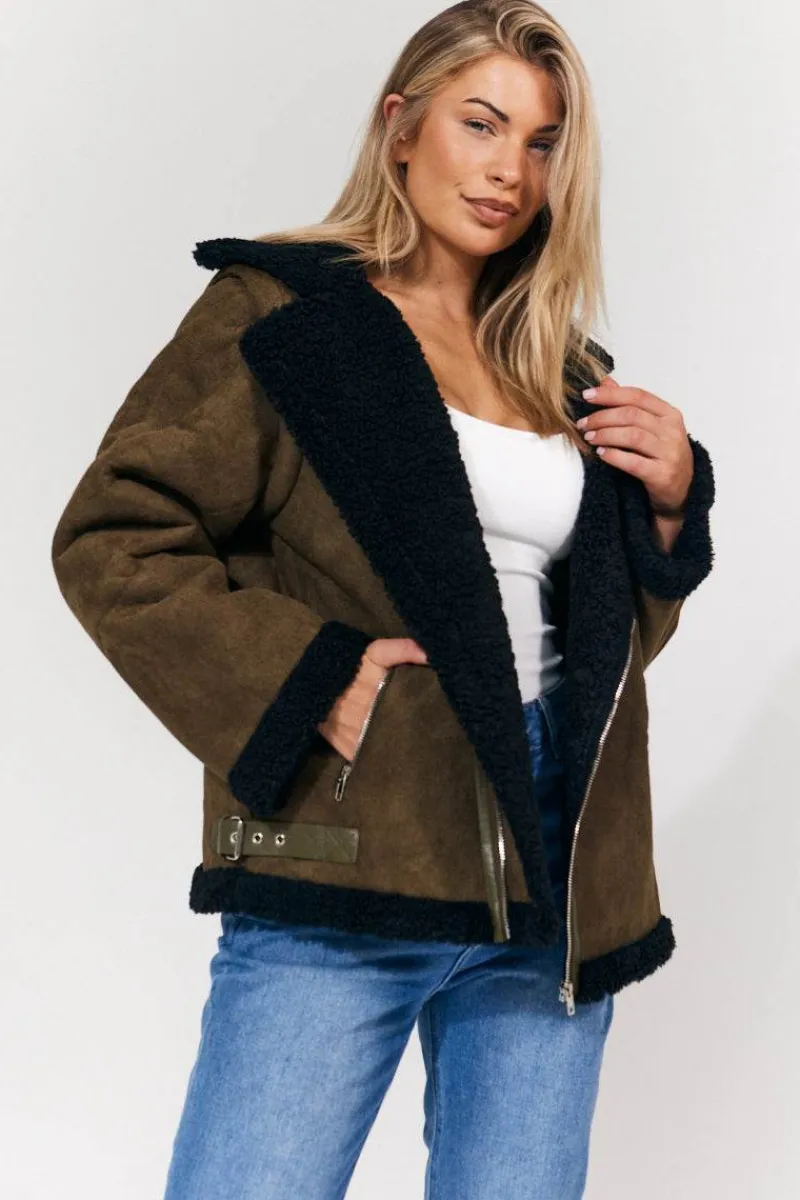 2 in 1 Aviator Coat/Gilet|In The Style Best
