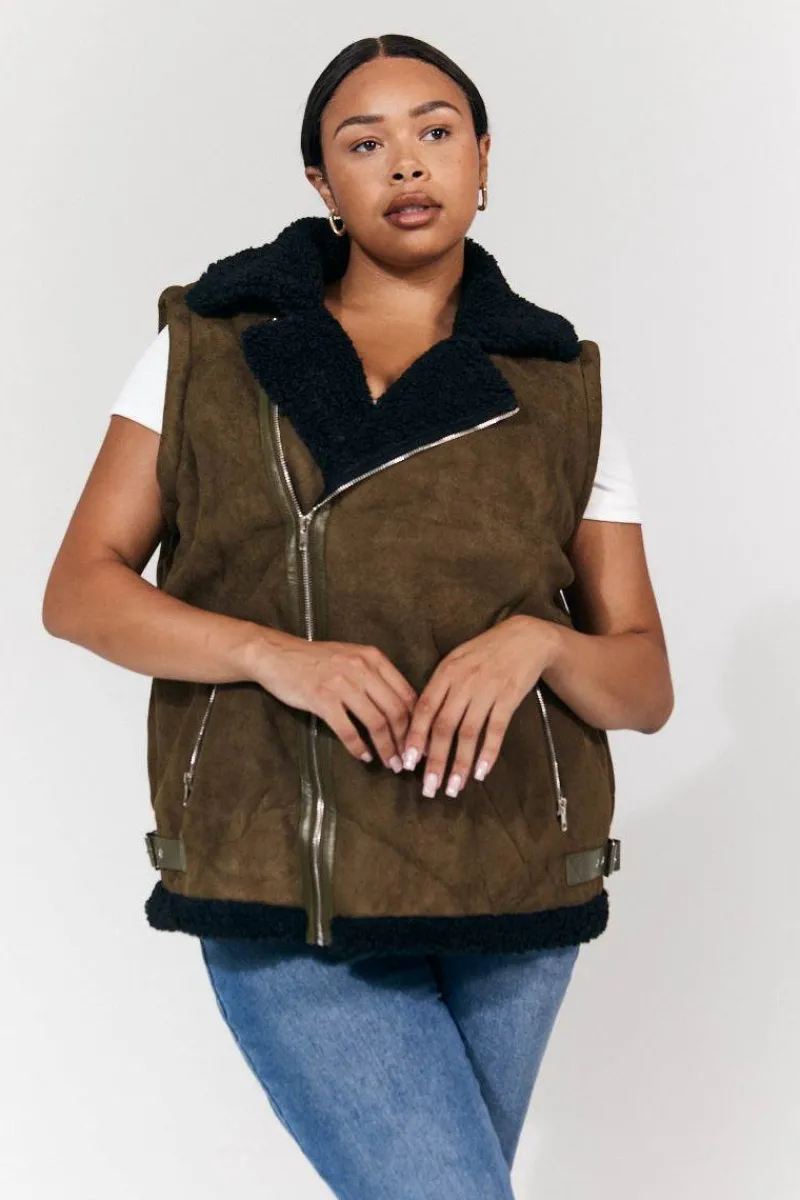 2 in 1 Aviator Coat/Gilet|In The Style Best