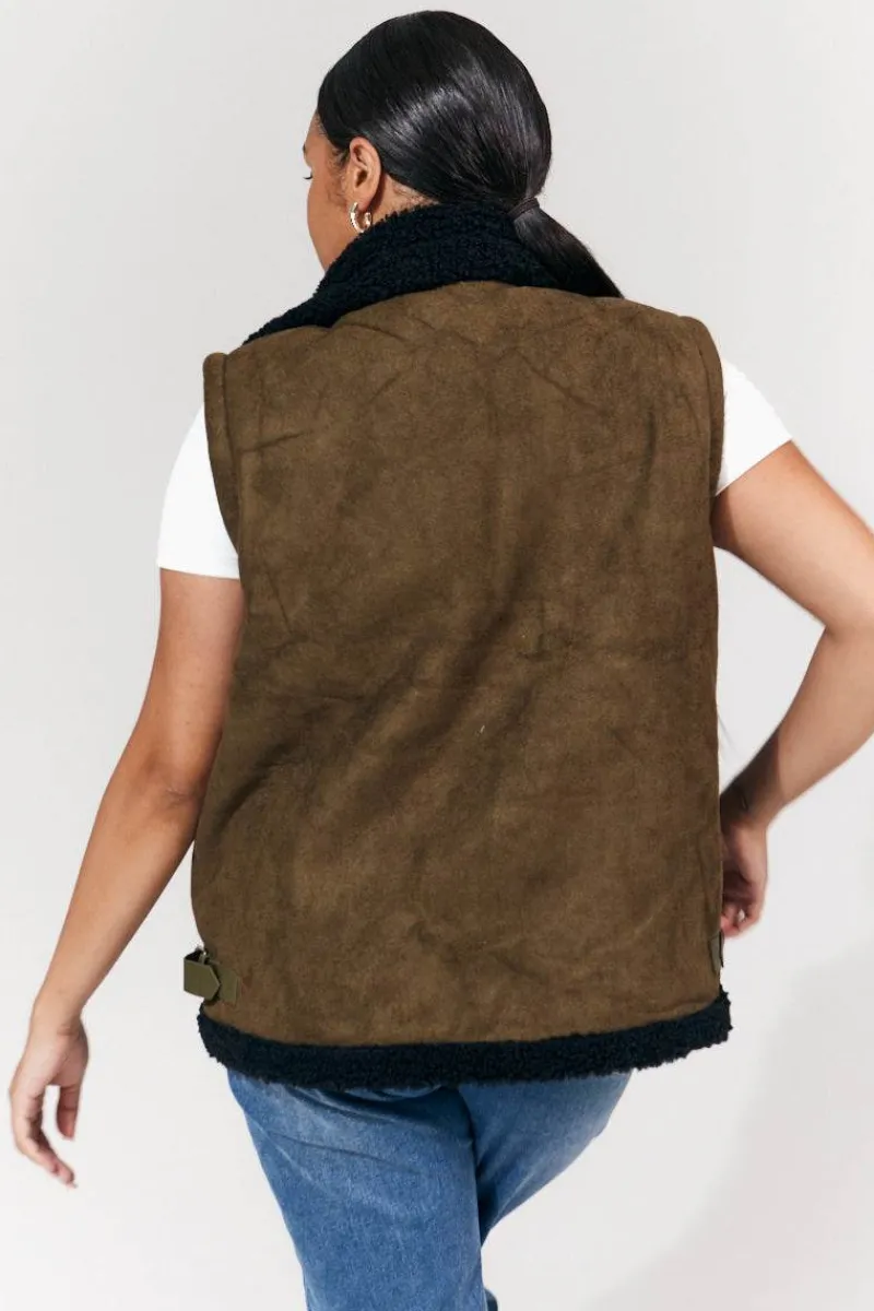 2 in 1 Aviator Coat/Gilet|In The Style Best