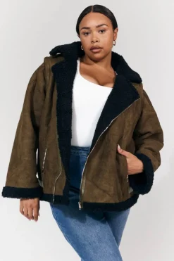 2 in 1 Aviator Coat/Gilet|In The Style Best
