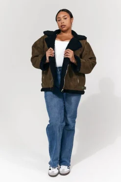 2 in 1 Aviator Coat/Gilet|In The Style Best