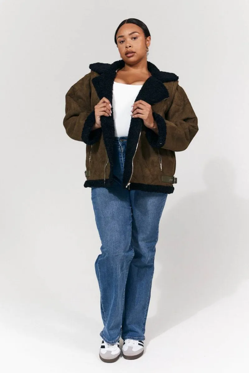 2 in 1 Aviator Coat/Gilet|In The Style Best