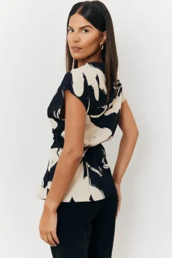 Abstract Drape Top|In The Style Hot