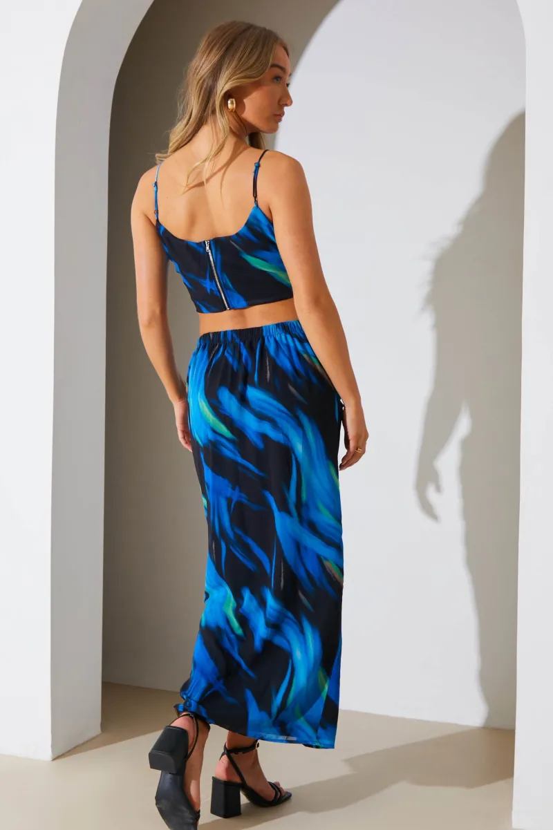 Abstract Print Maxi Co-Ord Skirt|In the Style Hot