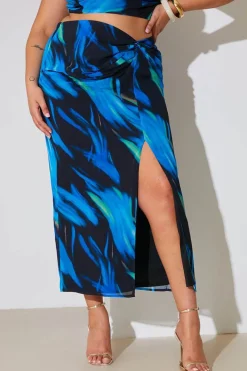 Abstract Print Maxi Co-Ord Skirt|In the Style Hot