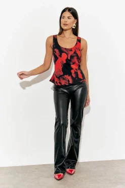 Abstract Scoop Cami Top|In The Style