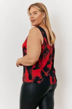 Abstract Scoop Cami Top|In The Style