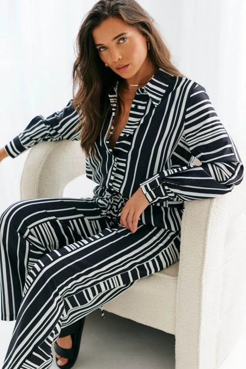 Abstract Stripe Co-Ord Shirt|In The Style Online