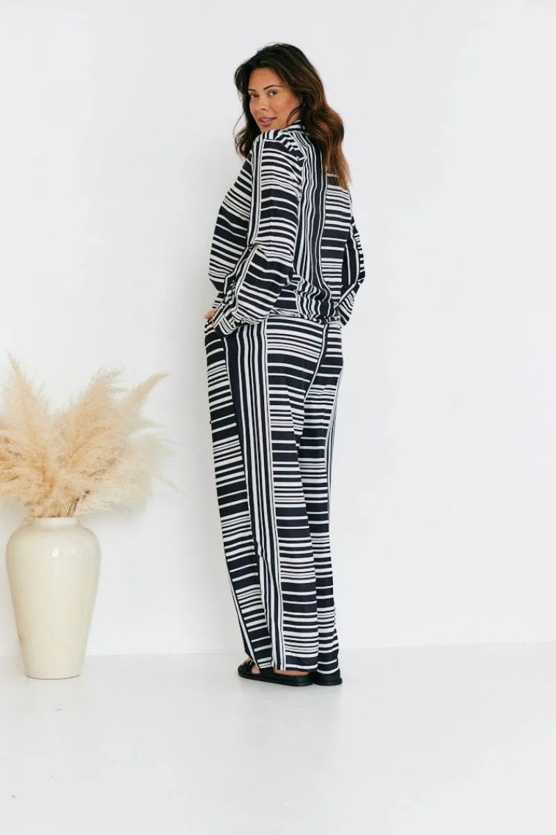 Abstract Stripe Co-Ord Shirt|In The Style Online