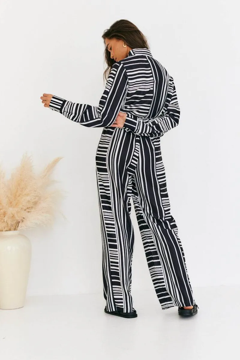 Abstract Stripe Co-Ord Trouser|In The Style Hot