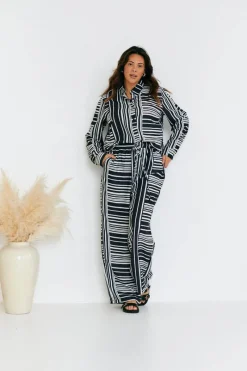 Abstract Stripe Co-Ord Trouser|In The Style Hot