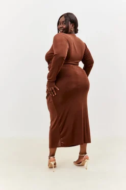 Acetate Slinky Wrap Co-Ord Skirt|In the Style