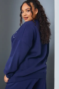 Active' Circle Slogan Sweater|In the Style New