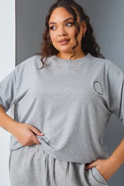 Active' Circle Slogan T-Shirt|In the Style Online