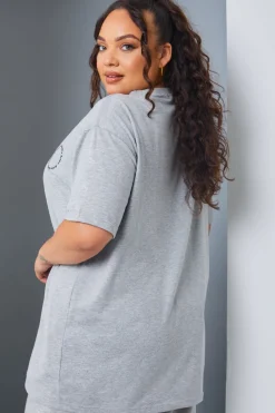 Active' Circle Slogan T-Shirt|In the Style Online