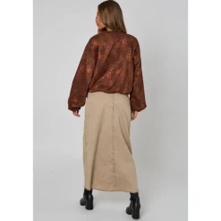 Animal Suede Bubble Hem Jacket|Urban Bliss