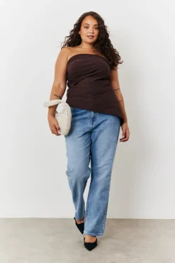 Asymmetric Bandeau Top|In the Style Clearance