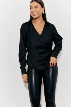 Asymmetric Button Detail Shirt|In The Style Sale