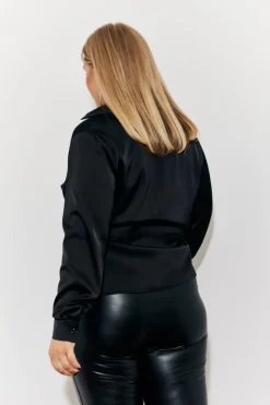 Asymmetric Button Detail Shirt|In The Style Sale