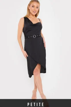 Asymmetric Cowl Neck Dress|In the Style