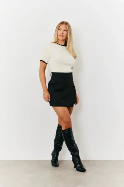 Asymmetric Hem Skort|In the Style Clearance