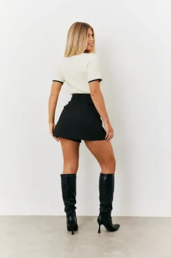 Asymmetric Hem Skort|In the Style Clearance