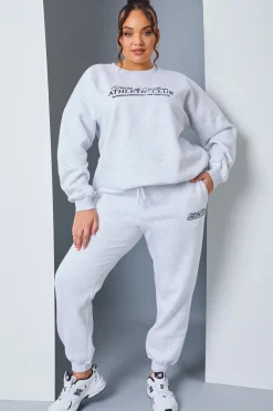 Athletic Club' Slogan Oversized Sweater|In the Style New