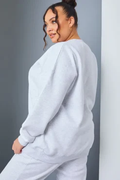 Athletic Club' Slogan Oversized Sweater|In the Style New