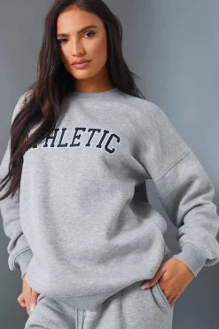 Athletic' Slogan Sweater|In the Style