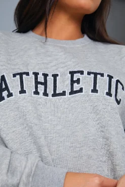 Athletic' Slogan Sweater|In the Style
