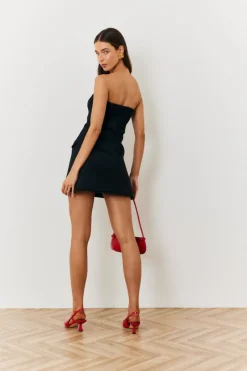 Bandeau Pocket Detail Mini Dress|In The Style Outlet