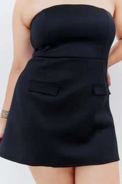 Bandeau Pocket Detail Mini Dress|In The Style Outlet