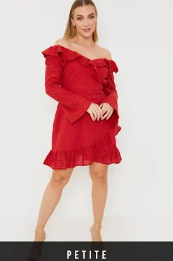 Bardot Broderie Anglaise Mini Dress|In the Style Hot