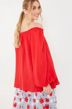 Bardot Long Sleeve Blouse|In the Style Best
