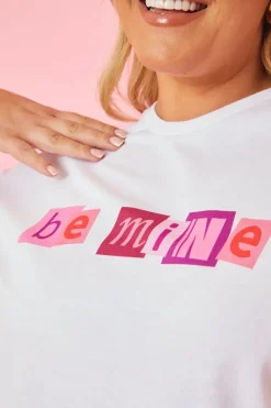 Be Mine Graphic T-Shirt|In The Style Sale