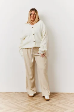 Waistband Detail Tailored Trouser|In The Style Best