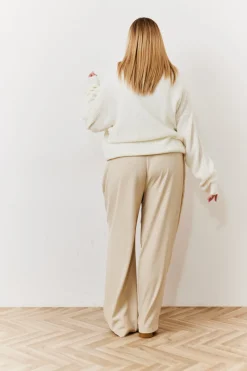 Waistband Detail Tailored Trouser|In The Style Best