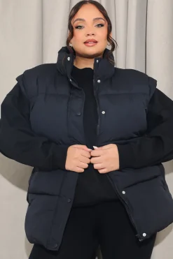 Belted Puffer Gilet|In The Style Clearance