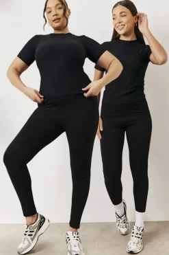 2 Pack Jersey Legging|In The Style Hot
