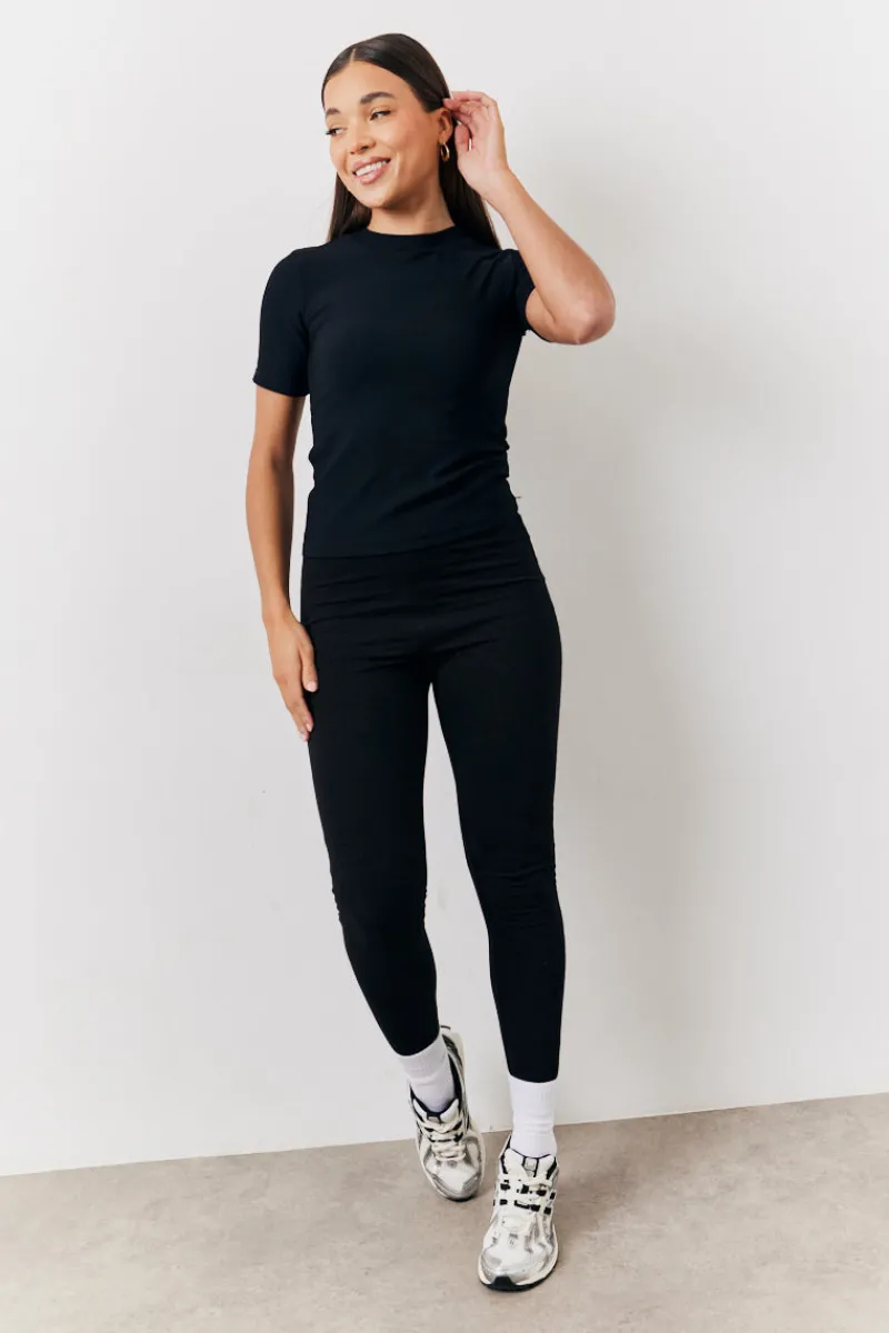 2 Pack Jersey Legging|In The Style Hot