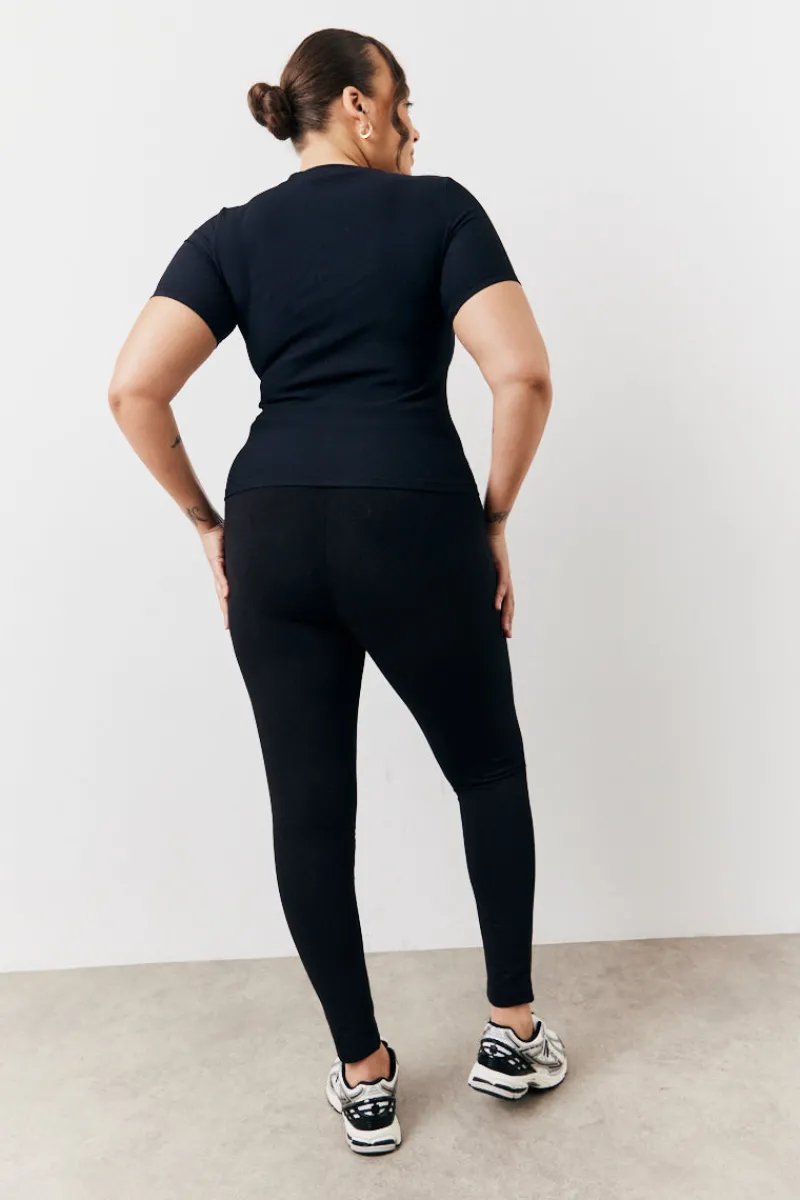 2 Pack Jersey Legging|In The Style Hot