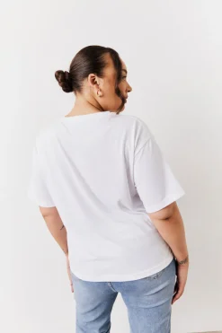Black and White 2 Pack Slouchy V-Neck T-Shirt|In The Style Online
