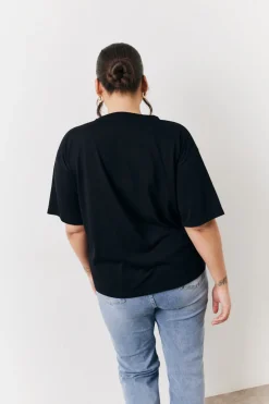 Black and White 2 Pack Slouchy V-Neck T-Shirt|In The Style Online