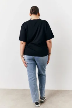 Black and White 2 Pack Slouchy V-Neck T-Shirt|In The Style Online