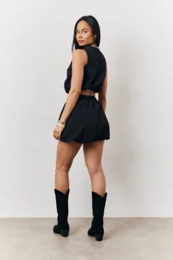 Balloon Co-Ord Mini Skirt|In The Style Clearance
