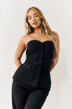 Bandeau Sweetheart Neckline Waistcoat|In the Style
