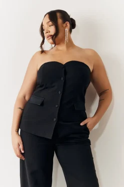 Bandeau Sweetheart Neckline Waistcoat|In the Style
