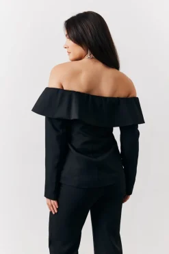 Bardot Button Through Blazer|In the Style
