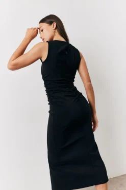 Bengaline Ruched Midi Dress|In The Style Best