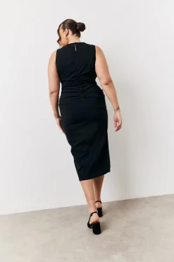 Bengaline Ruched Midi Dress|In The Style Best